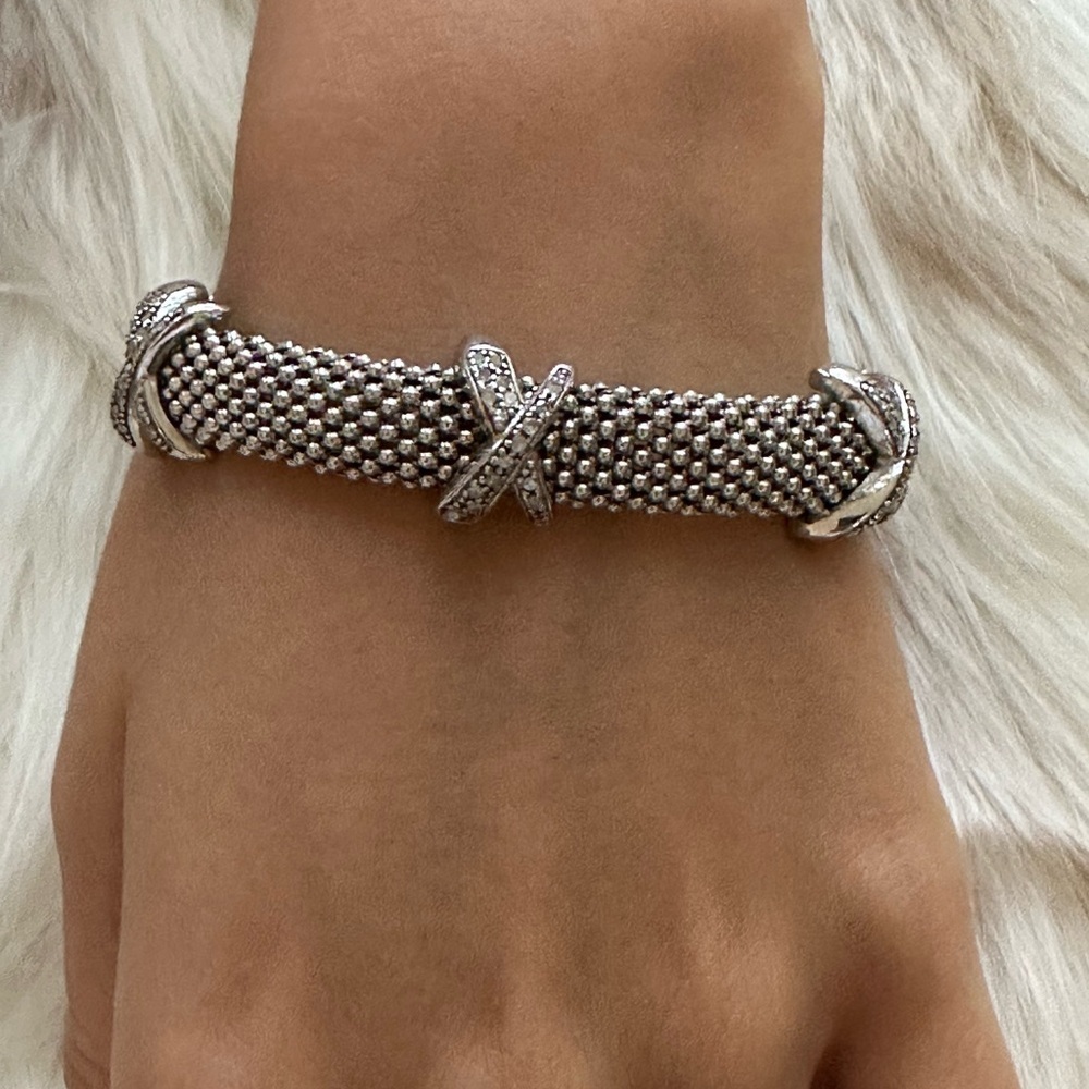 Mikimoto 925 Silver Real Diamonds bracelet​​